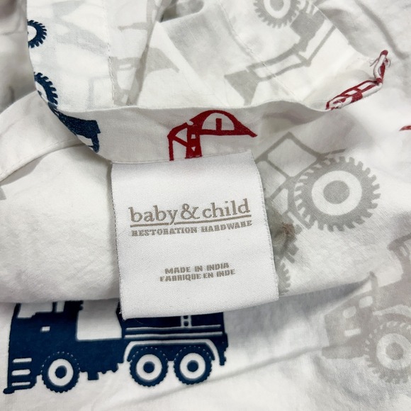 Restoration Hardware Baby & Child Contruction Machinery Sheet 4 pc Set Full Size - Picture 6 of 7